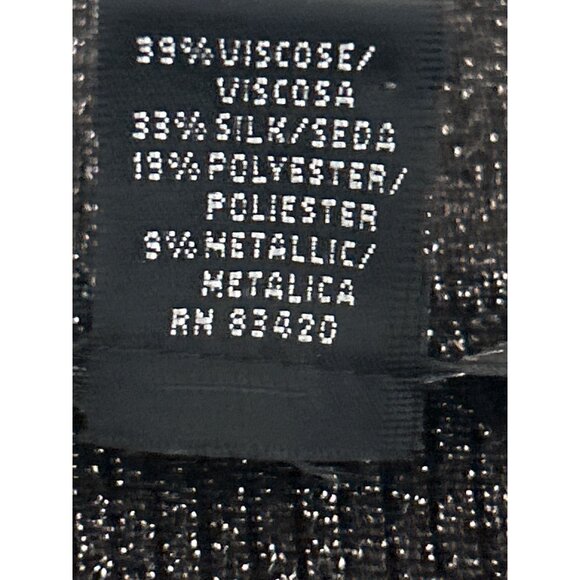 August Silk Womens Metallic Blend Sweater With Circular Design Accents Size L - Picture 5 of 8